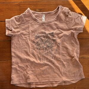 Rylee + Crew Floral Graphic Kids Shirt - Brown